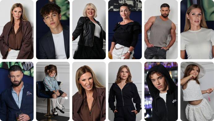 Kobieta w studiu fotograficznym